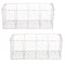 DII® Medium Antique White Wall Mount Chicken Wire Baskets, 2ct.